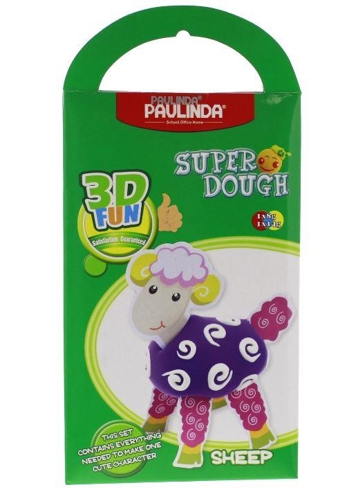 Масса для лепки Paulinda Super Dough 3D Fun Овечка (PL-081288) - фото 1