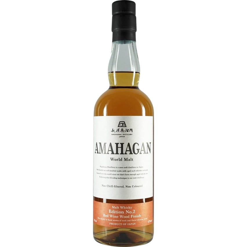 Виски Amahagan Edition No.2 Red Wine Wood Finish Blended Malt Japanese Whisky 47% 0.7 л - фото 1