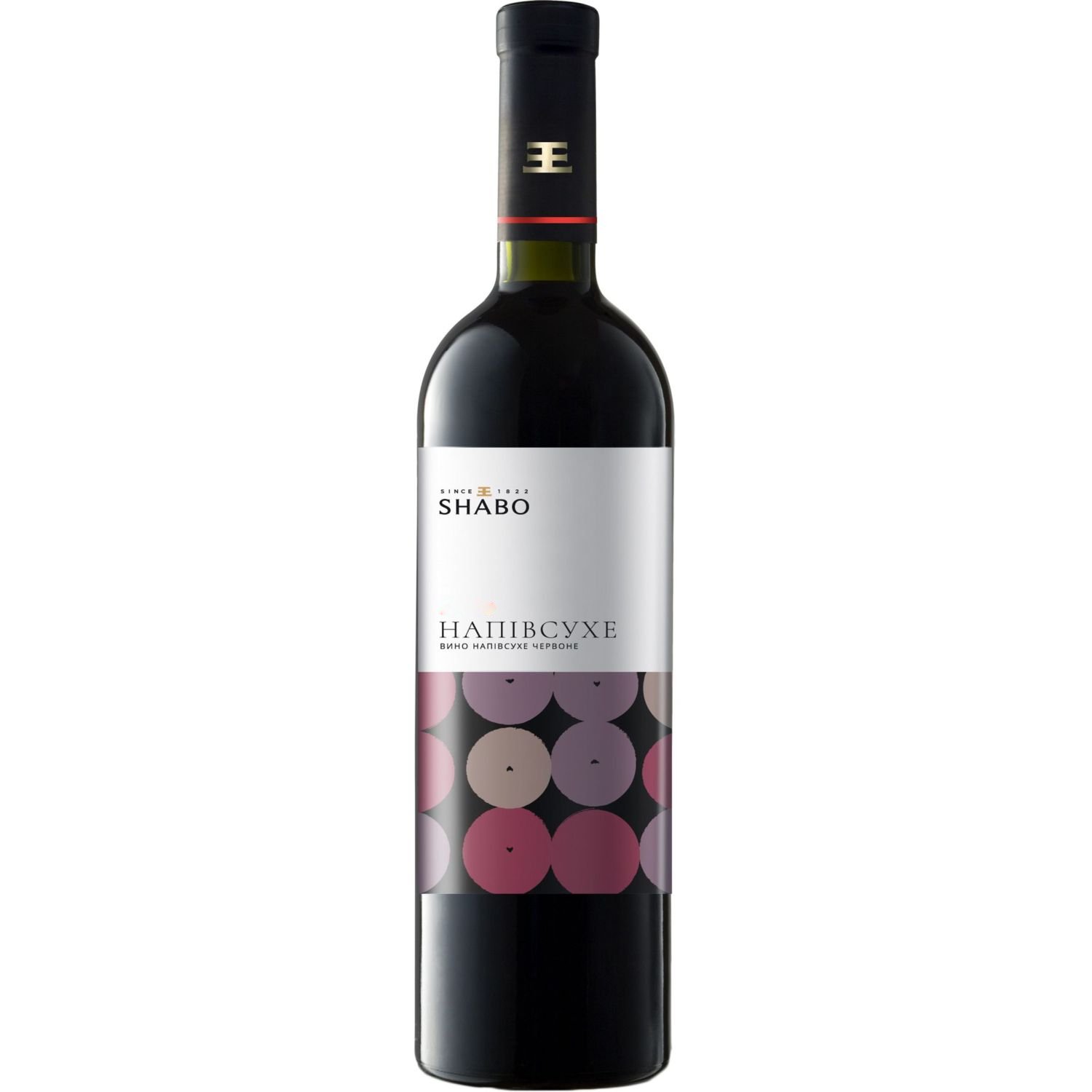 Вино Shabo Classic, червоне, напівсухе, 0.75 л - фото 1