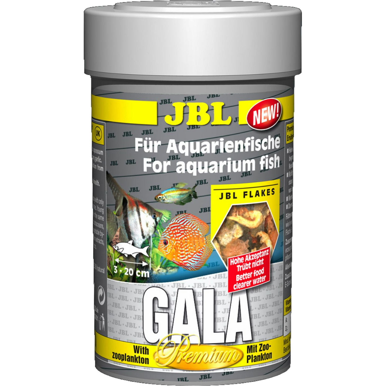 Корм премиум-класса для аквариумных риб JBL Gala, хлопья, 1 л (41677) - фото 1