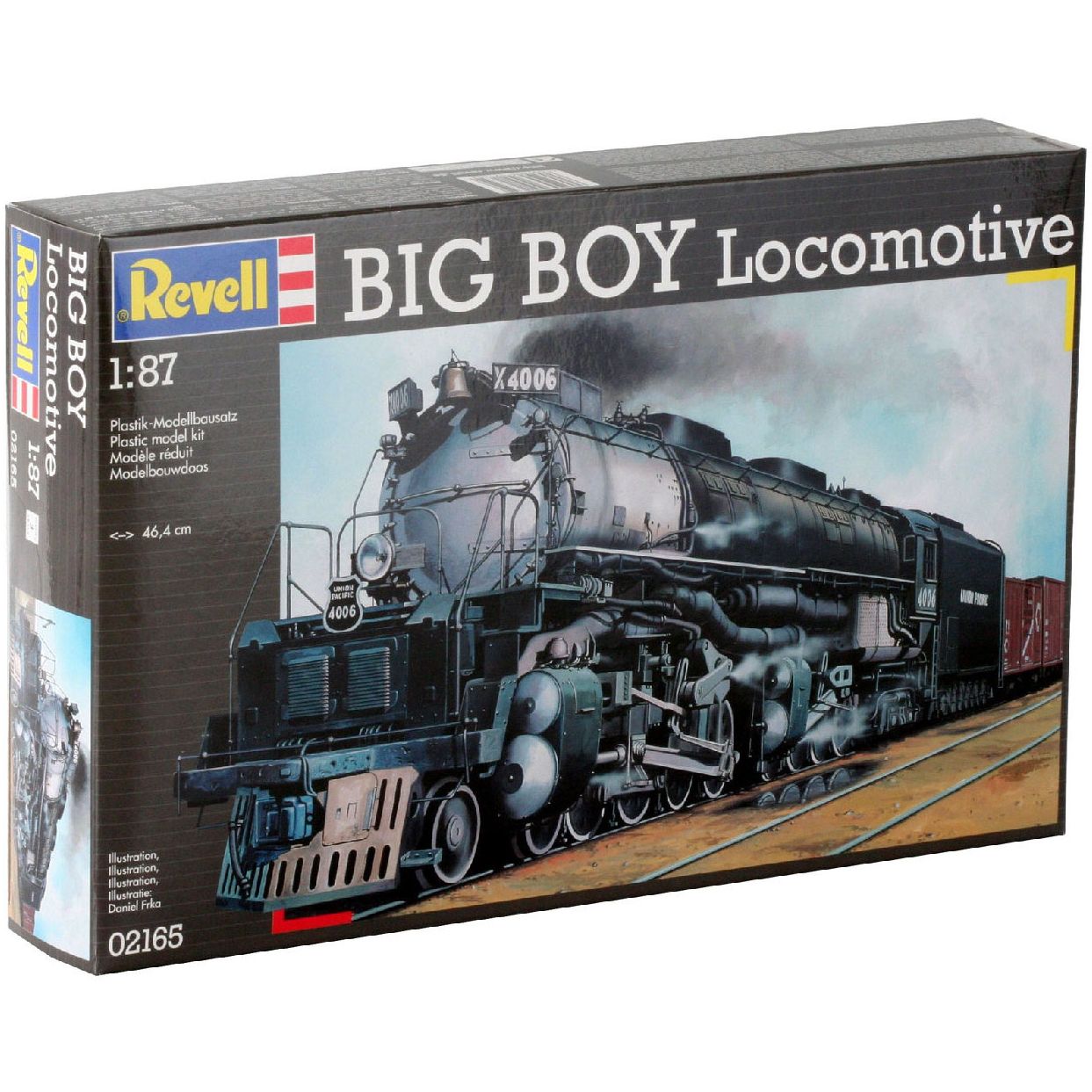 Збірна модель-копія Revell Big Boy Locomotive, рівень 3, 1:87, 87 деталей (RVL-02165) - фото 4