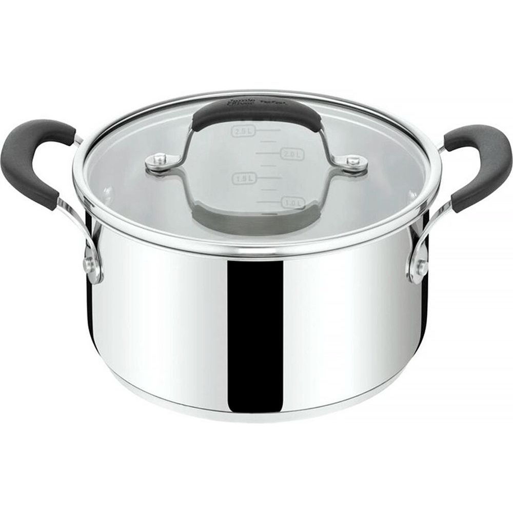 Кастрюля Tefal Jamie Oliver Home Cook с крышкой 20 см 3.1 л (E3184455) - фото 1