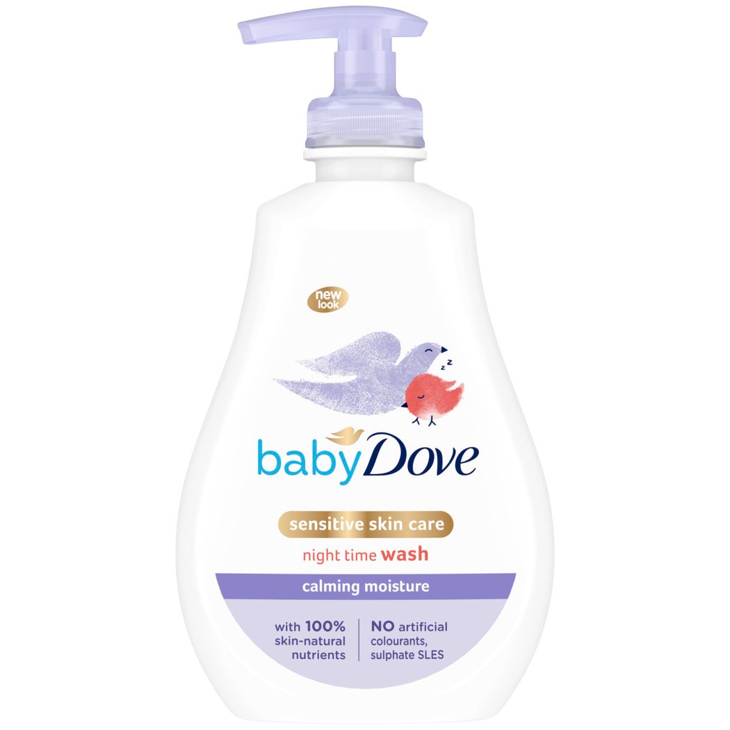 Дитячий гель для душу Dove Baby Night Time Wash Заспокійливе зволоження, 400 мл - фото 1