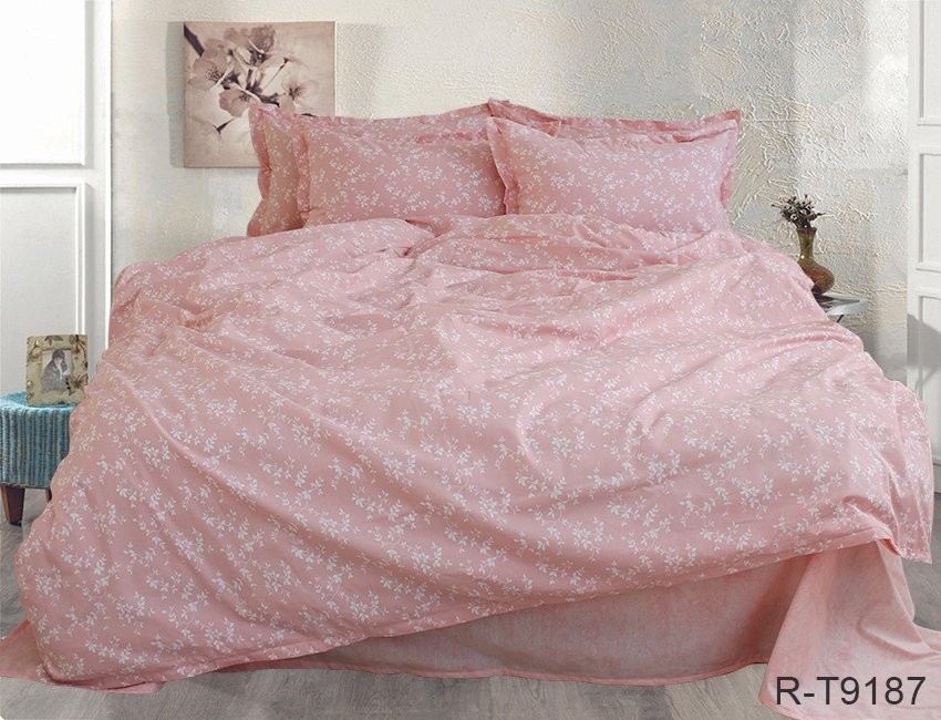 Комплект постільної білизни TAG Tekstil з компаньйоном 2-спальний 000210383 (R-T9187) - фото 2