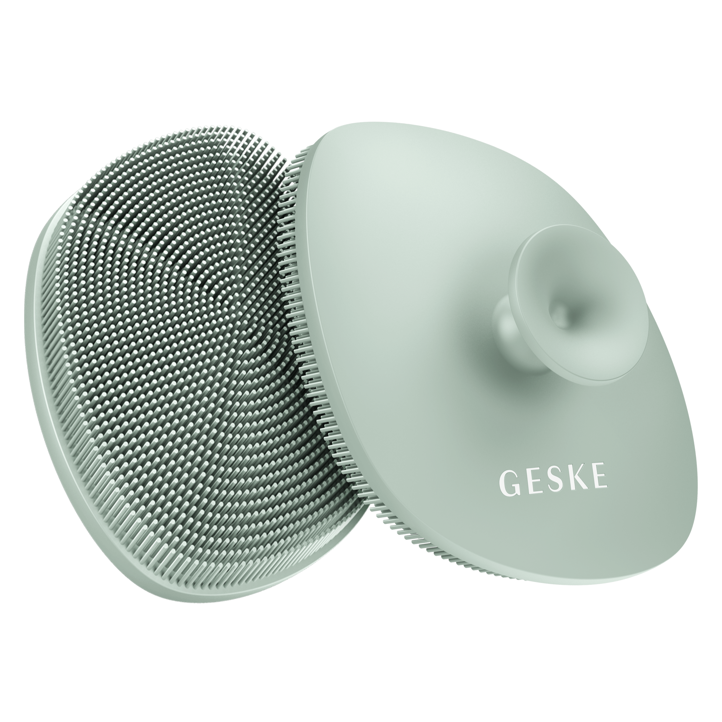 Щетка для лица GESKE Facial Brush 4 в 1 с держателем зелёная - фото 3