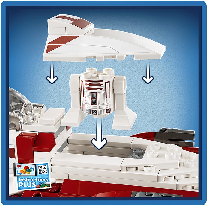 Конструктор LEGO Star Wars Джедайский истребитель Оби-Вана Кеноби, 282 деталь (75333) - фото 6