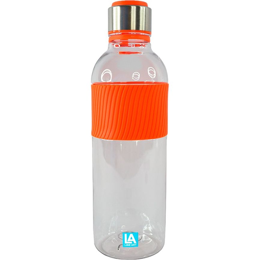 Бутылка для воды Line Art Limpid 850 мл оранжевая (20222LA-06) - фото 1