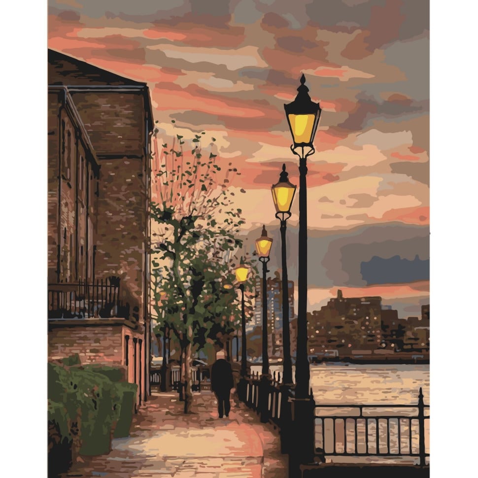 Картина за номерами ArtCraft Набережна Темзи Англія 40x50 см (10584-AC) - фото 1