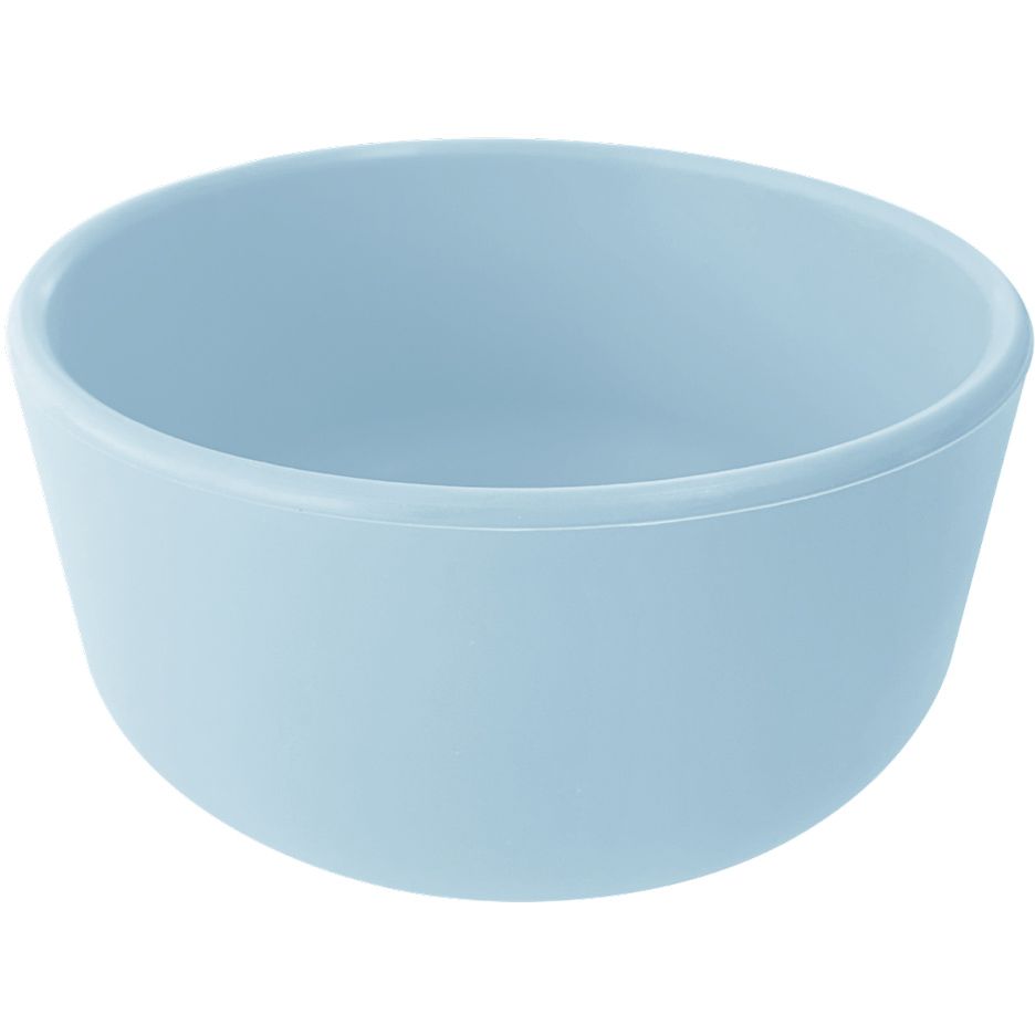 Тарелка силиконовая MinikOiOi Bowl Mineral Blue, глубокая (101080103) - фото 1
