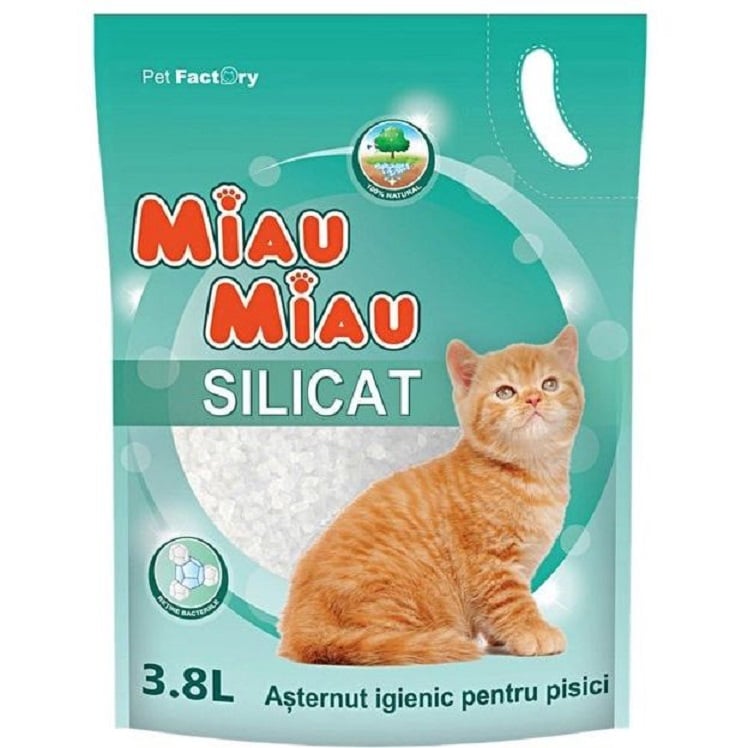 Силікагелевий наповнювач для котячого туалету Miau Miau, 3,8 л - фото 1