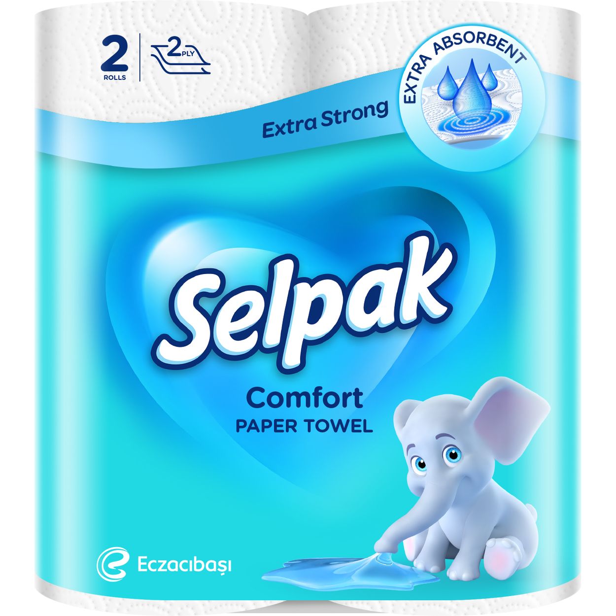 Бумажные полотенца Selpak Comfort двухслойные 2 рулона - фото 1