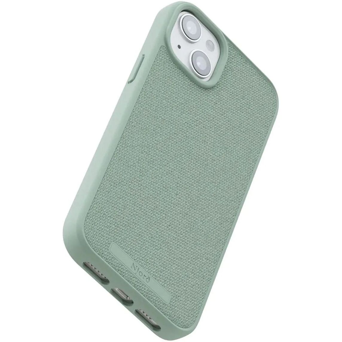 Чохол-накладка Njord Fabric MagSafe Case Turquoise для iPhone 15 - фото 5