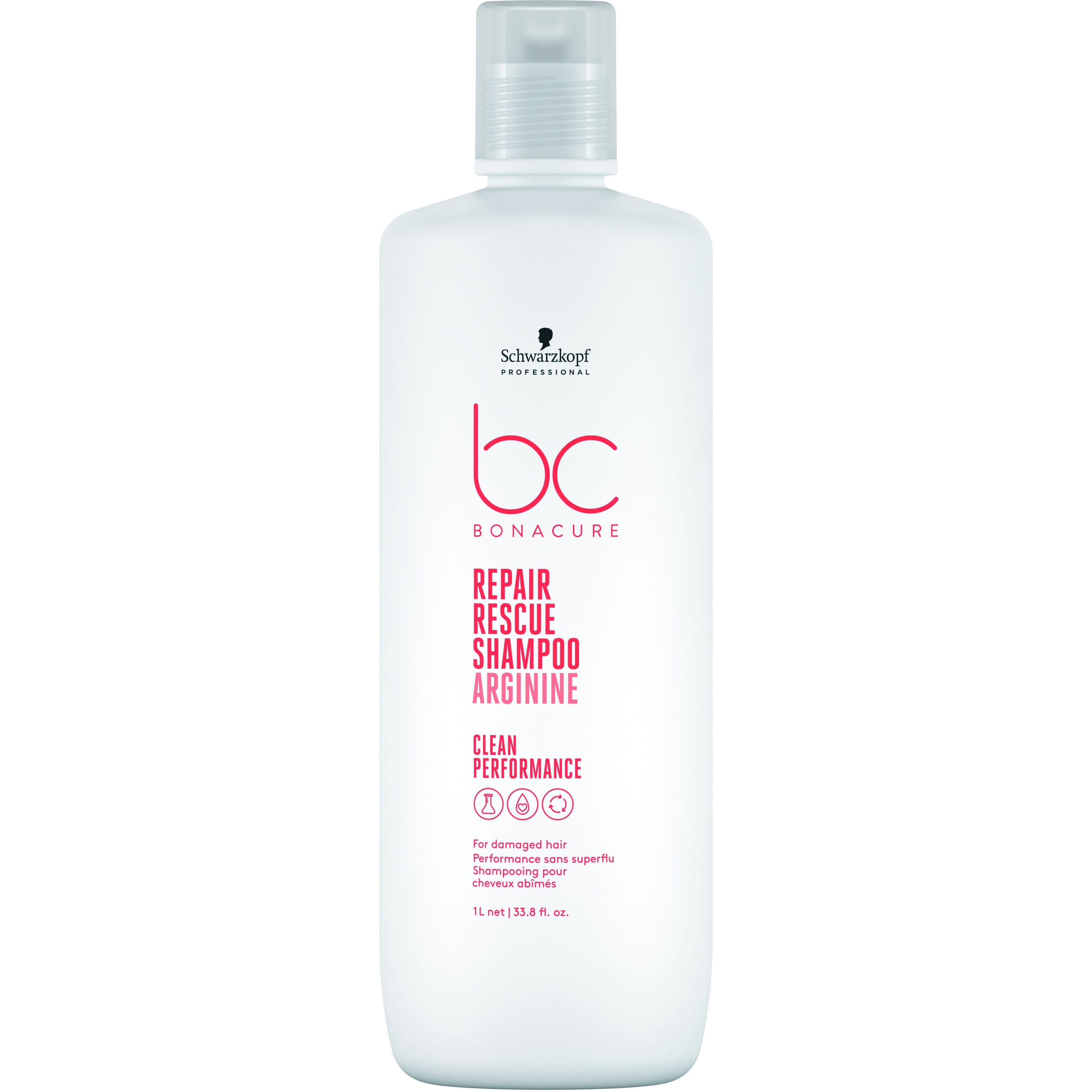 Шампунь для пошкодженного волосся Schwarzkopf Professional BC Bonacure Repair Rescue Shampoo Arginine Clean Performance 1 л - фото 1