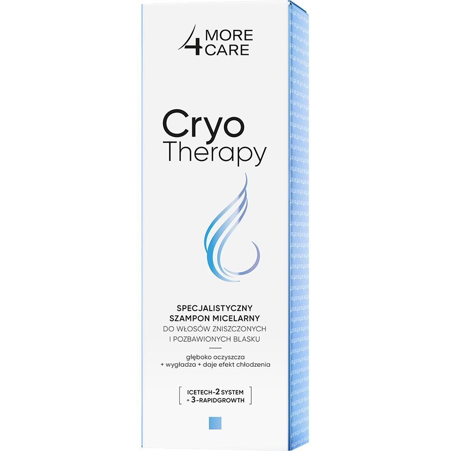 Шампунь More4care Cryo Therapy мицеллярный для поврежденных и тусклых волос 200 мл - фото 3