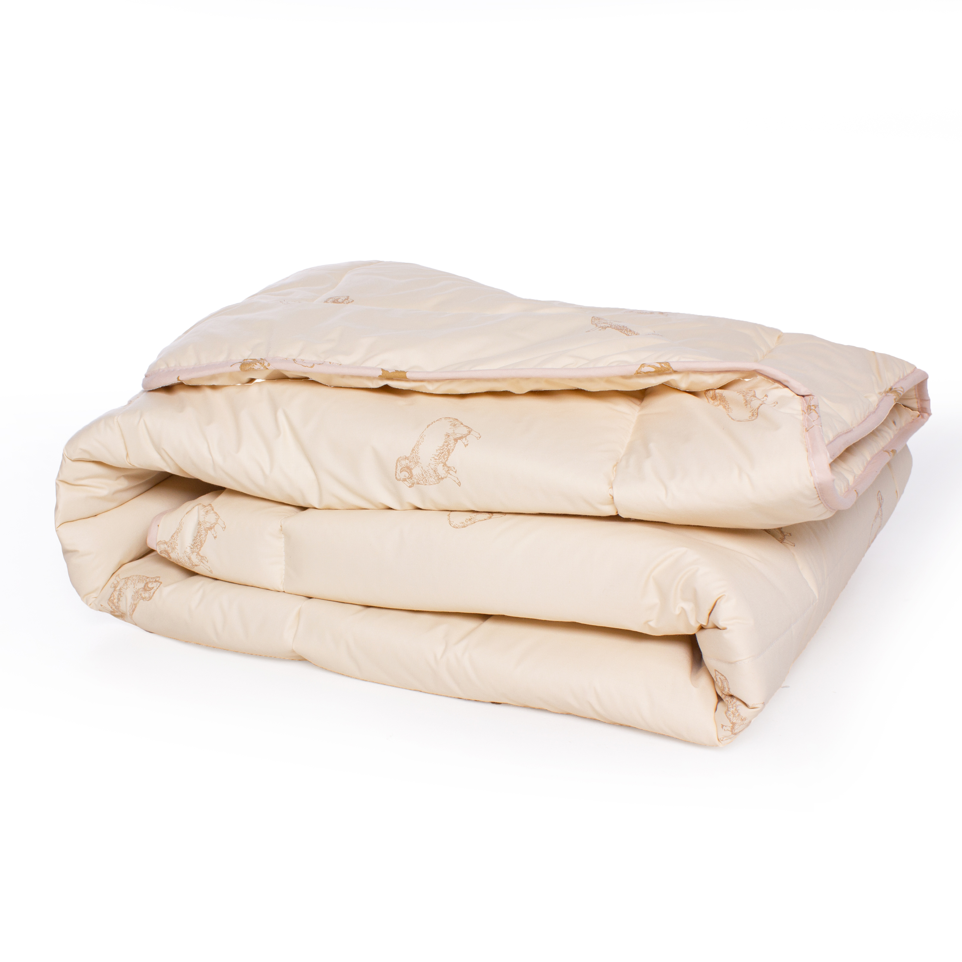Одеяло шерстяное MirSon Gold Camel №023, демисезонное, 155x215 см, кремовое - фото 2