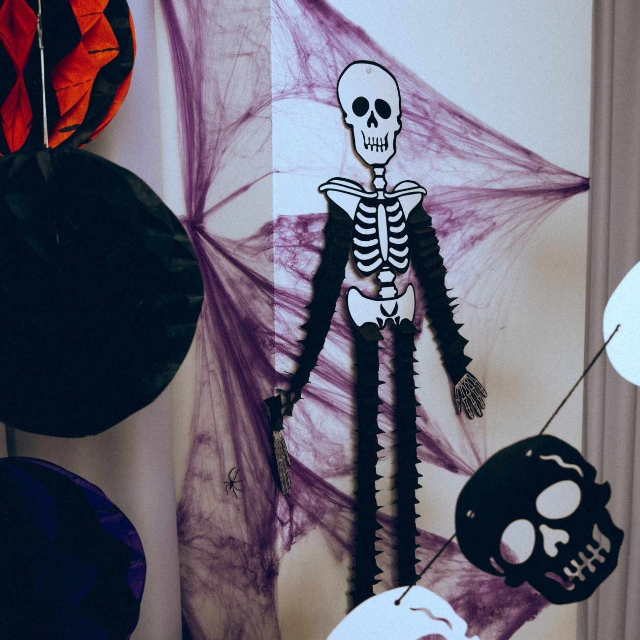 Паутина Yes! Fun Halloween с двумя паучками, 20 г, фиолетовая (973674) - фото 4