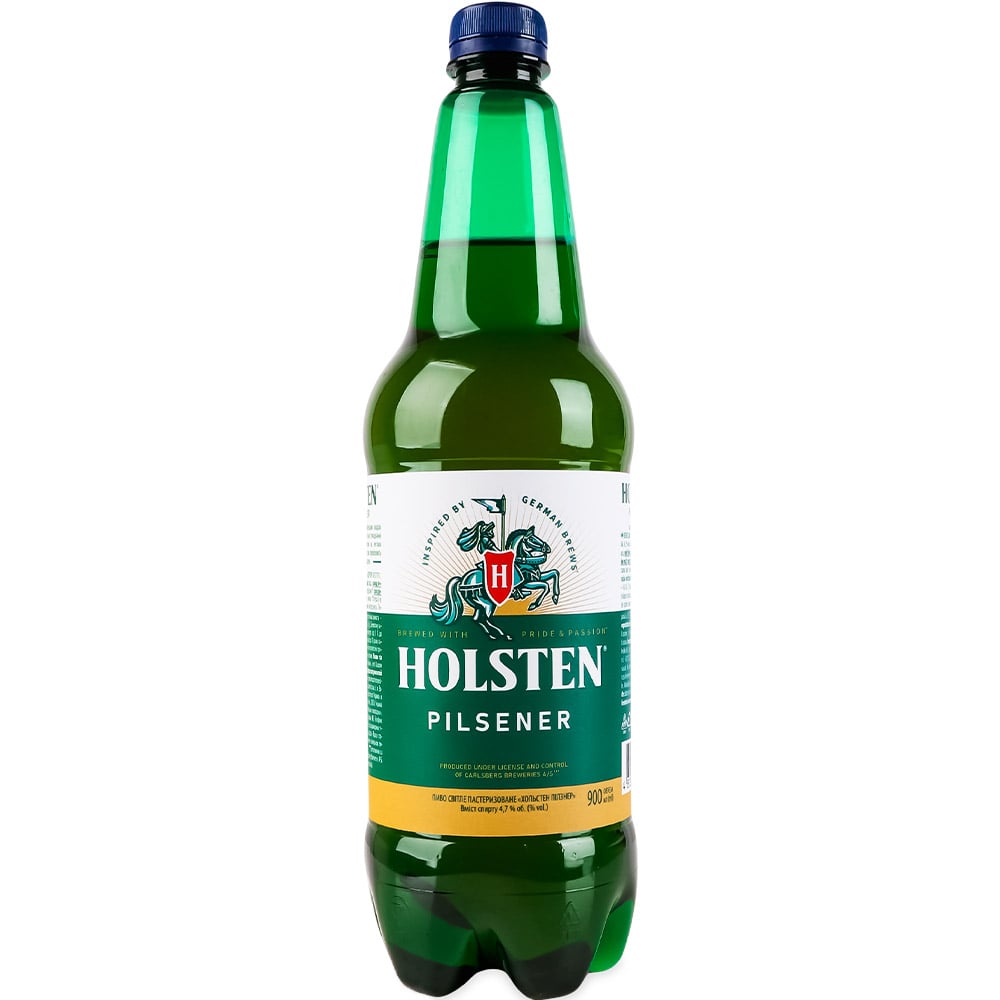 Пиво Holsten Pilsener светлое 4,7% 0.9 л - фото 1