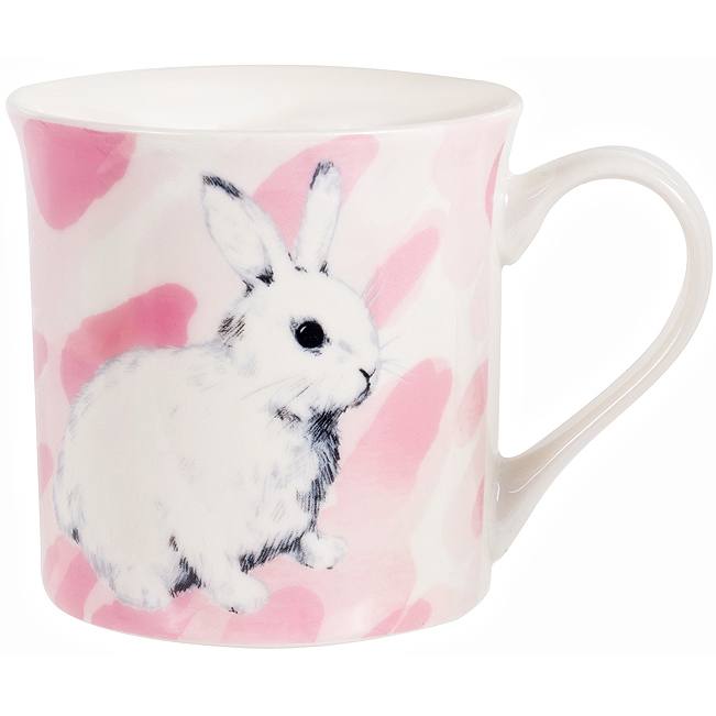 Чашка Lefard Pretty Rabbit, 350 мл, білий з рожевим (922-020) - фото 1