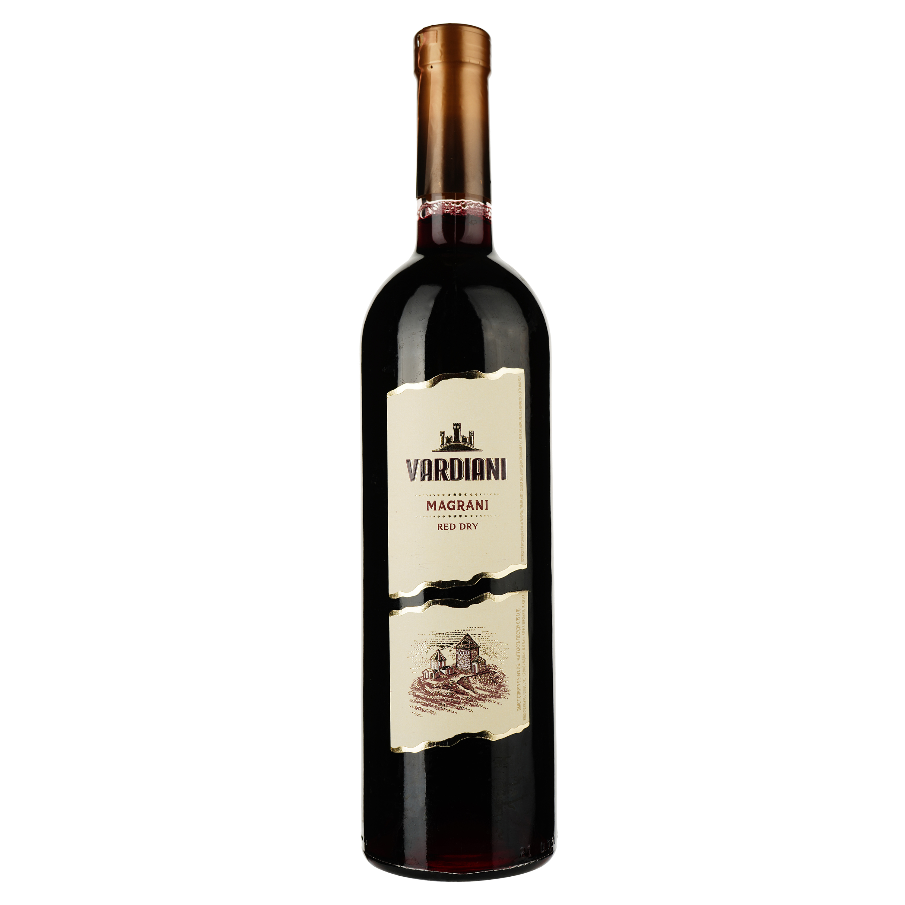 Вино Vardianі Маграні, червоне, сухе, 14%, 0,75 л (478724) - фото 1