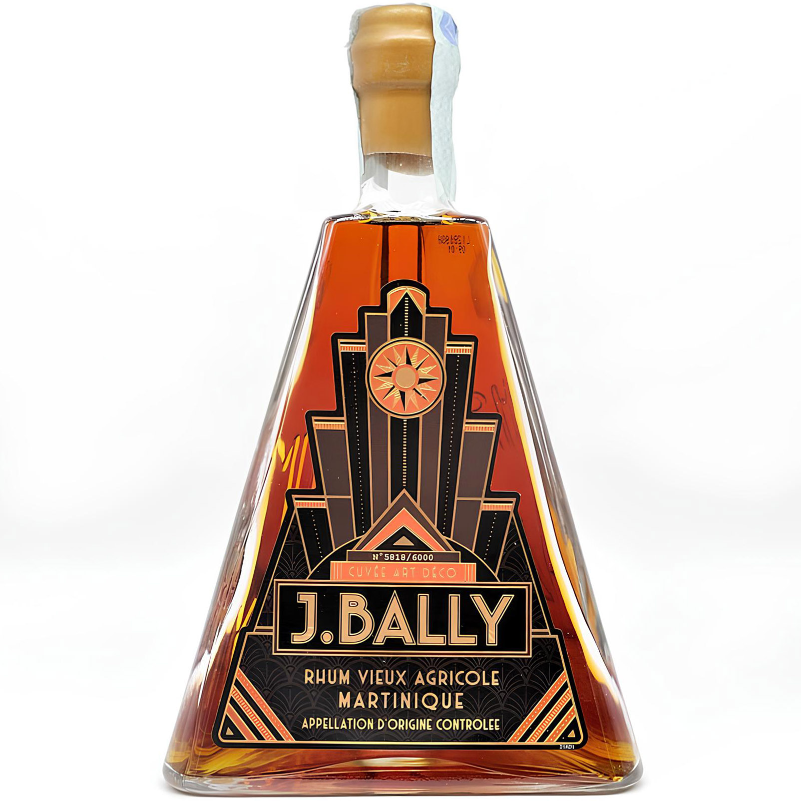 Ром J.Bally Cuvee Art Deco Vieux Agricole Martinique 43.5% 0.7 л - фото 1