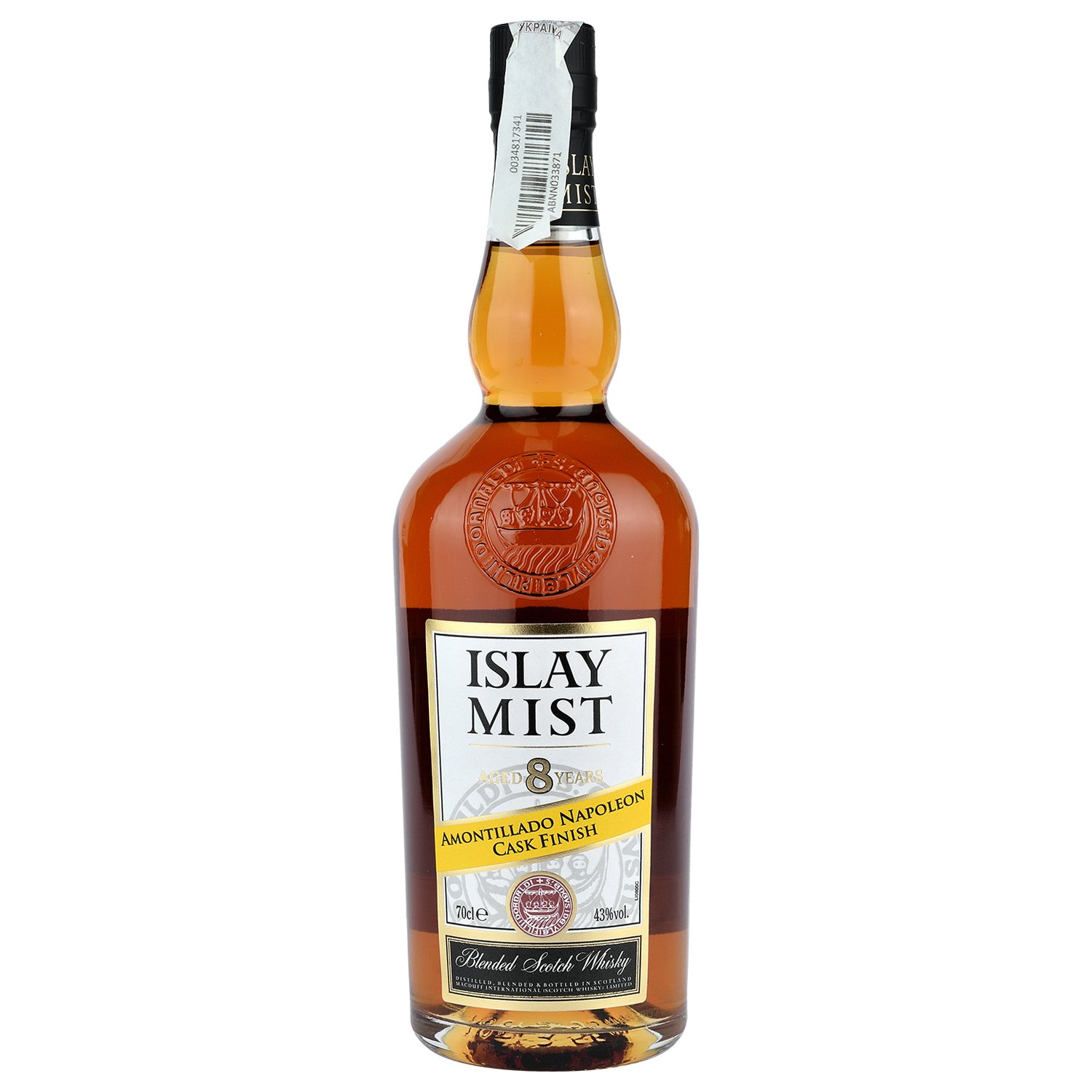 Виски Islay Mist Amontillado Napoleon Cask Finish Blended Scotch Whisky 8 yo, 43%, 0,7 л - фото 3