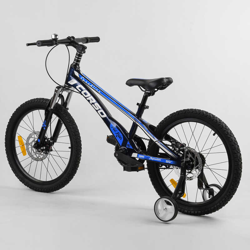 Дитячий велосипед Corso 20 дюймів синьо-чорний 231993 - фото 3