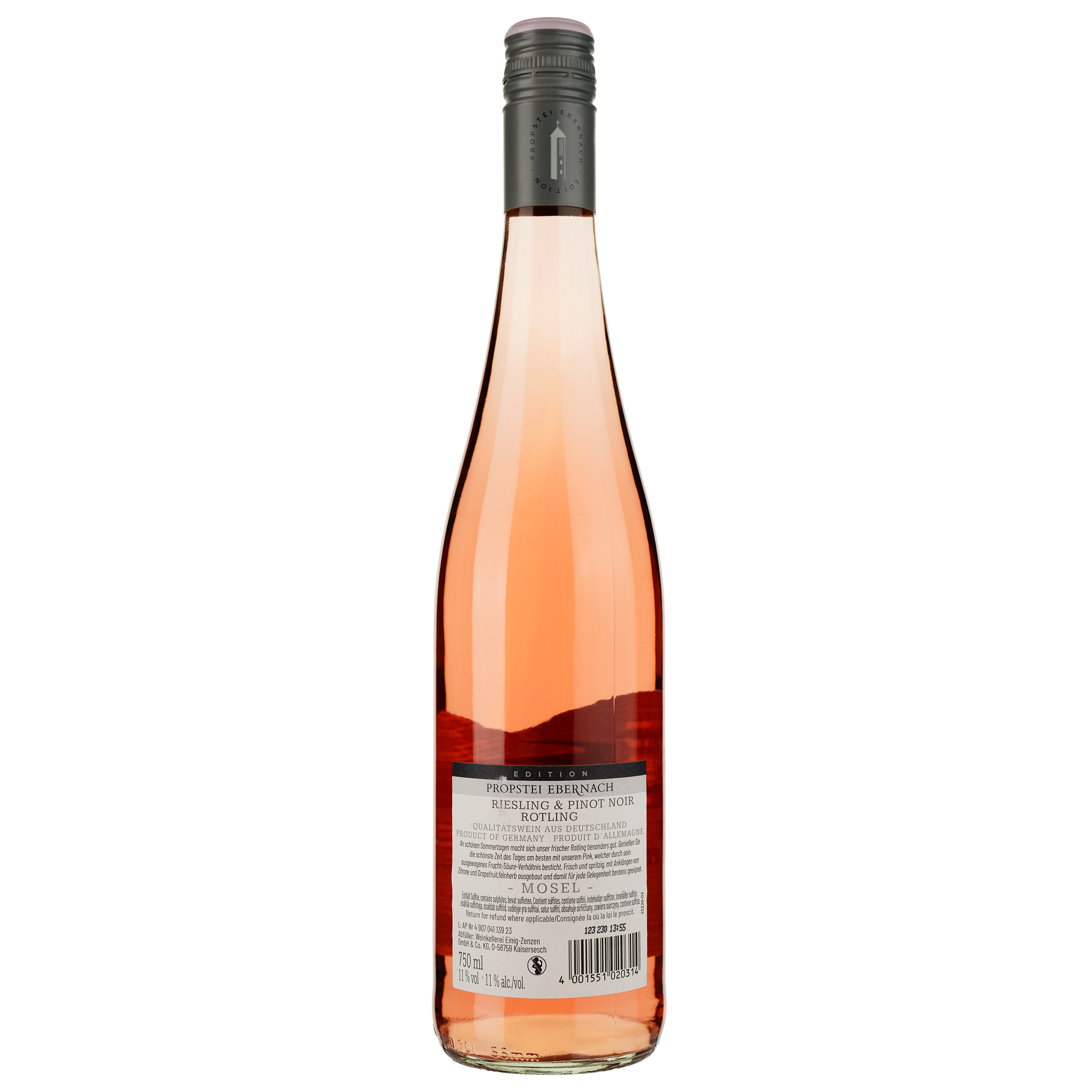 Вино Propstei Ebernach Pink Riesling & Pinot Noir розовое полусухое 0.75 л - фото 2