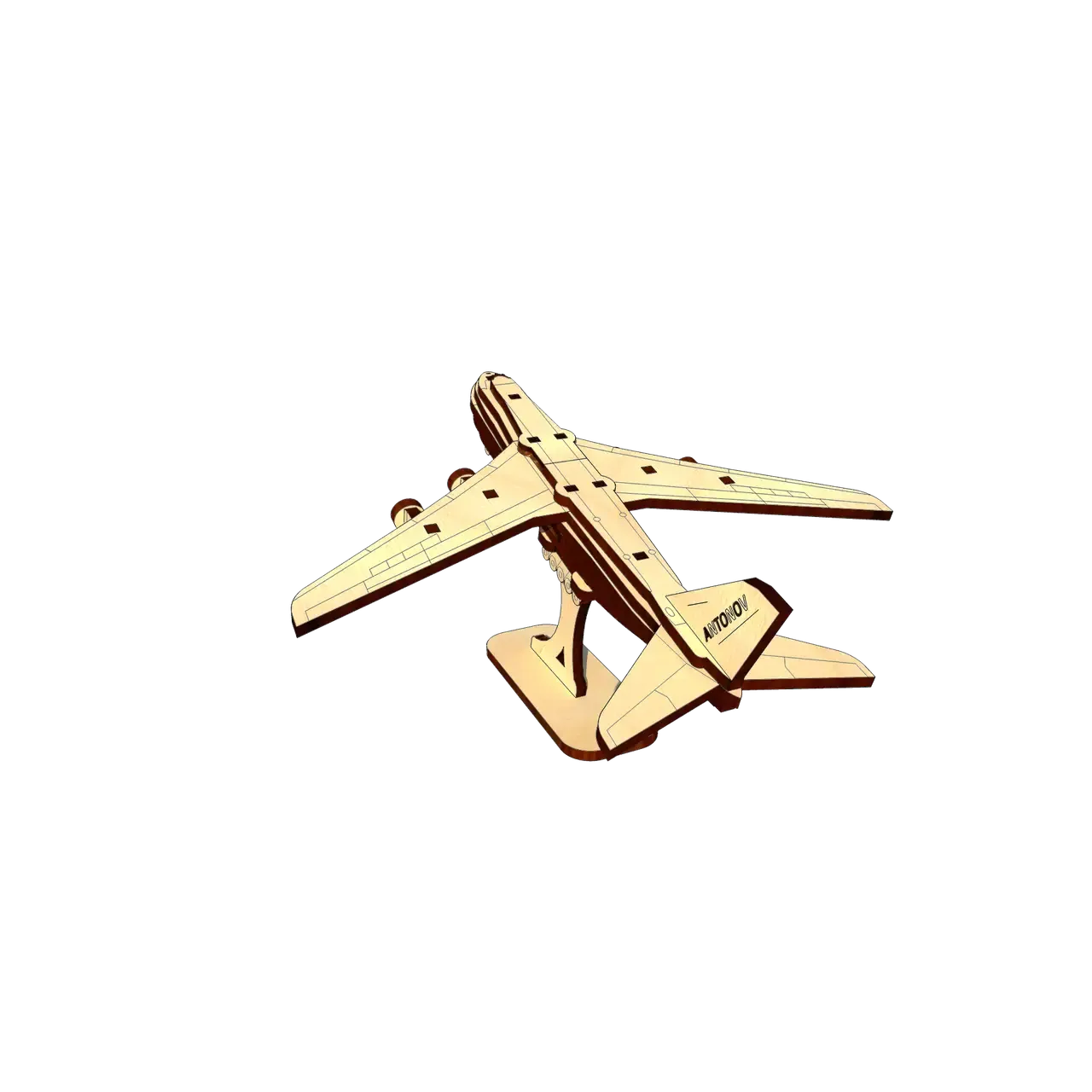 Механический 3D Пазл UGEARS самолет Руслан - фото 1
