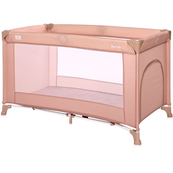 Манеж-кроватка Lorelli Torino 1 Layer Мisty rose, розовый (23883) - фото 1