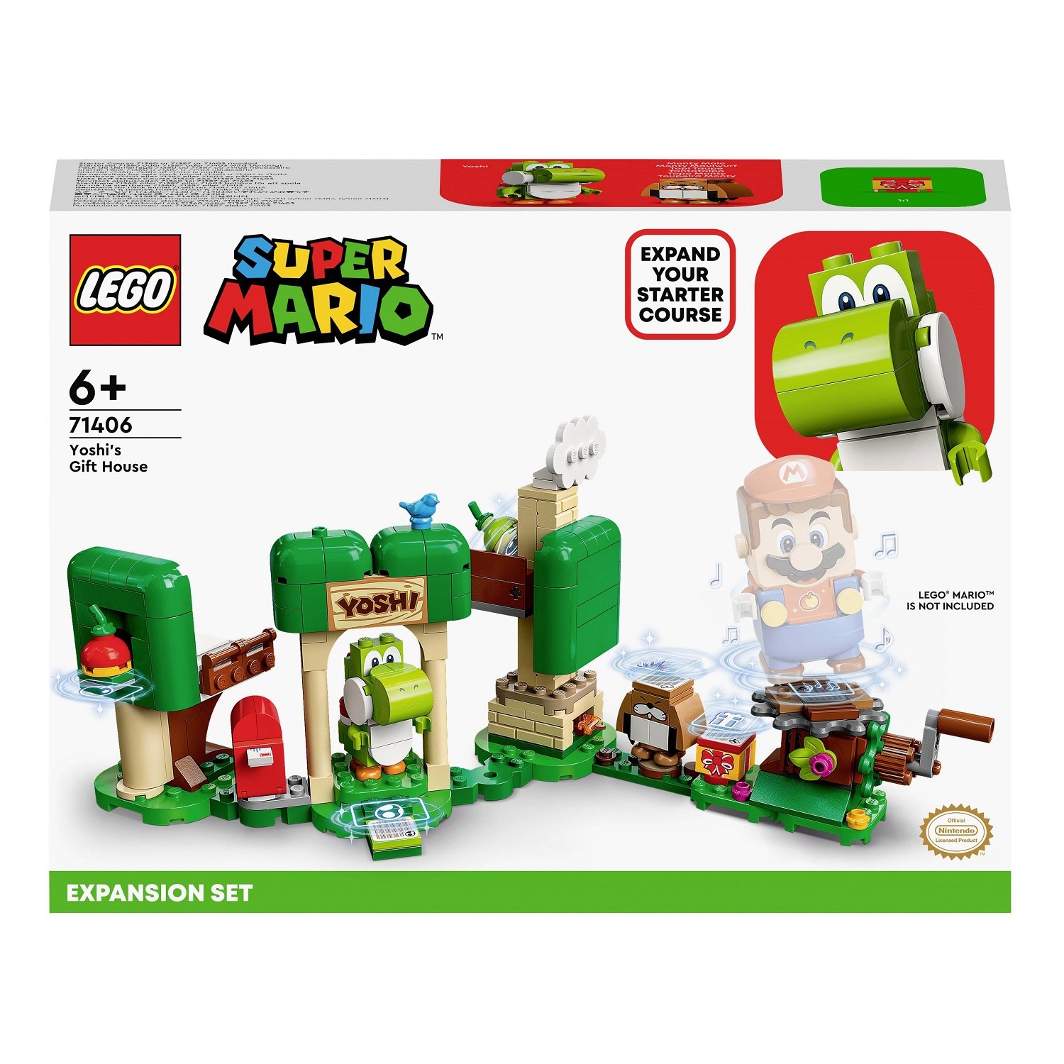 Конструктор LEGO Super Mario Набір розширення, Подарунковий будинок Йоші, 246 деталей (71406) - фото 1