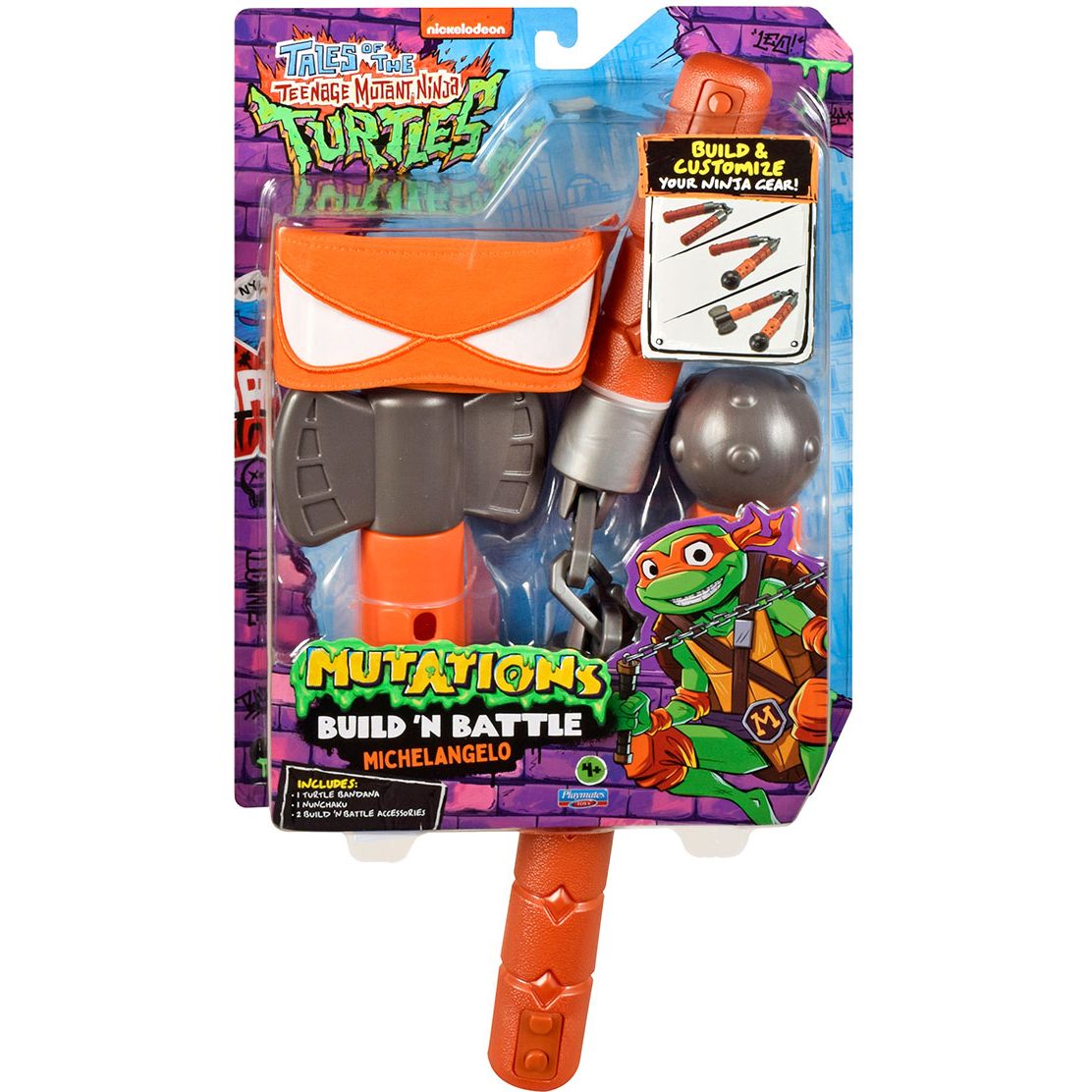 Набор игрушечного оружия TMNT Ракушки-Ниндзя Мovie III W2 Нунчаки Майка (84253) - фото 4