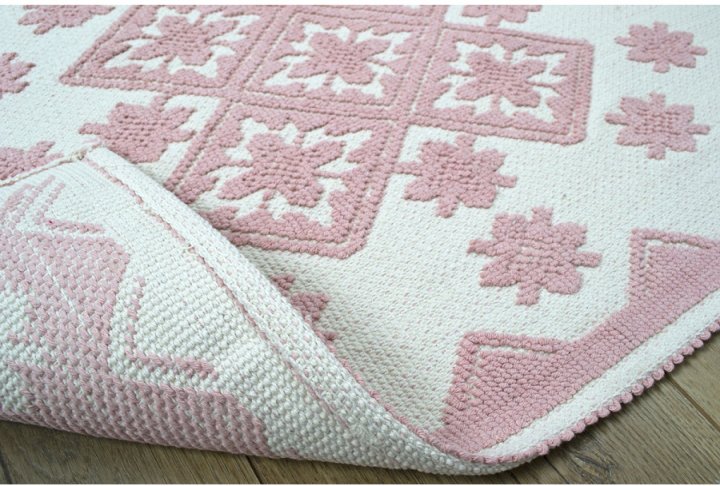Набір килимків Irya Culina pudra, 90х60 см та 60х40 см, сітло-рожевий (svt-2000022238113) - фото 3