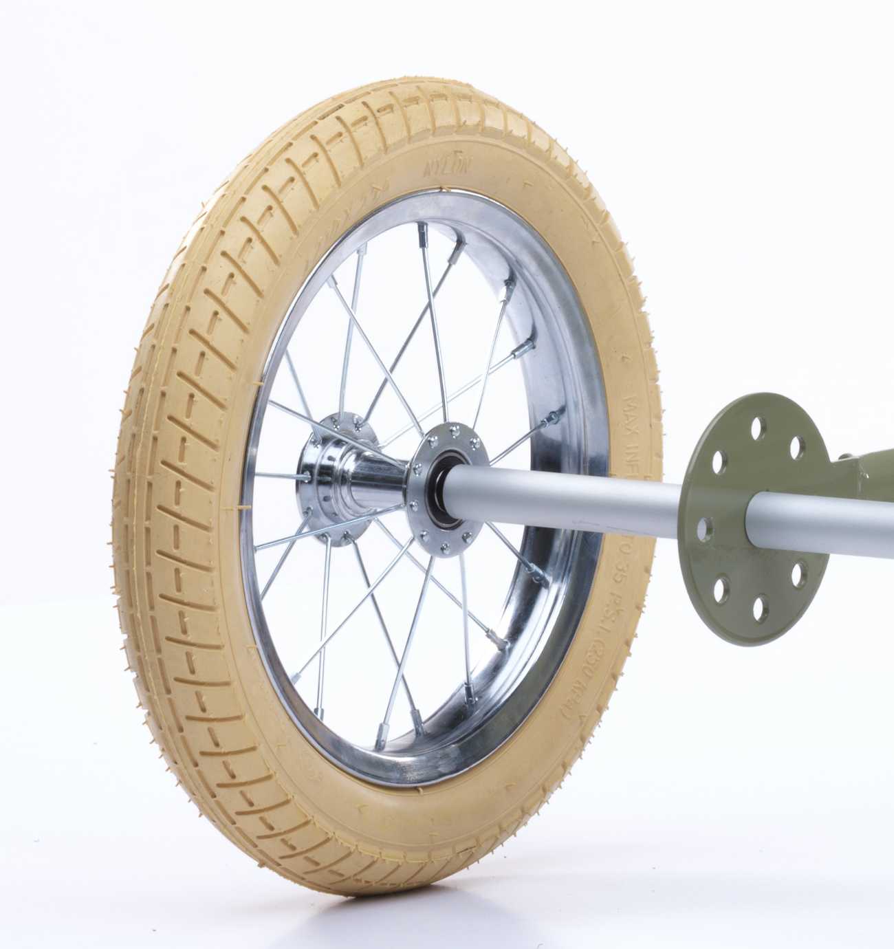 Дополнительное колесо для балансирующего велосипеда Trybike, светло-бежевое (TBS-100-TKV) - фото 2