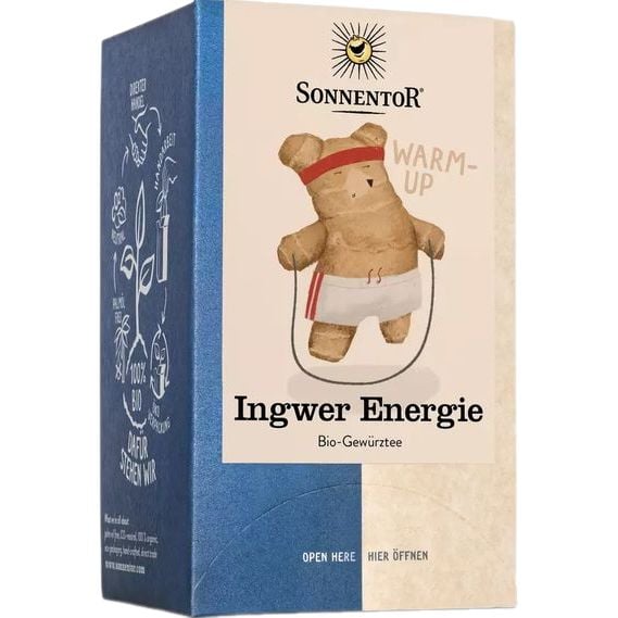 Чай трав'яний Sonnentor Ginger Energy органічний 32.4 г (18 шт. х 1.8 г) - фото 1