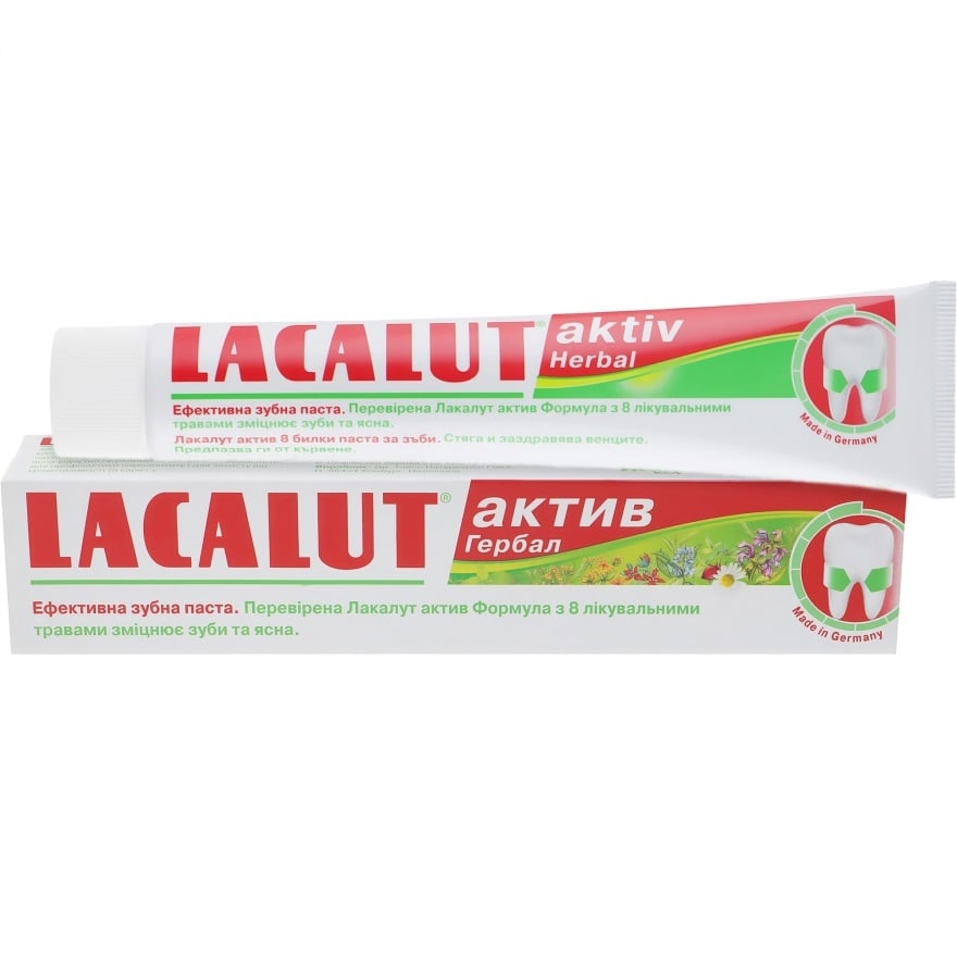 Зубна паста Lacalut Aktiv Herbal, 75 мл - фото 1