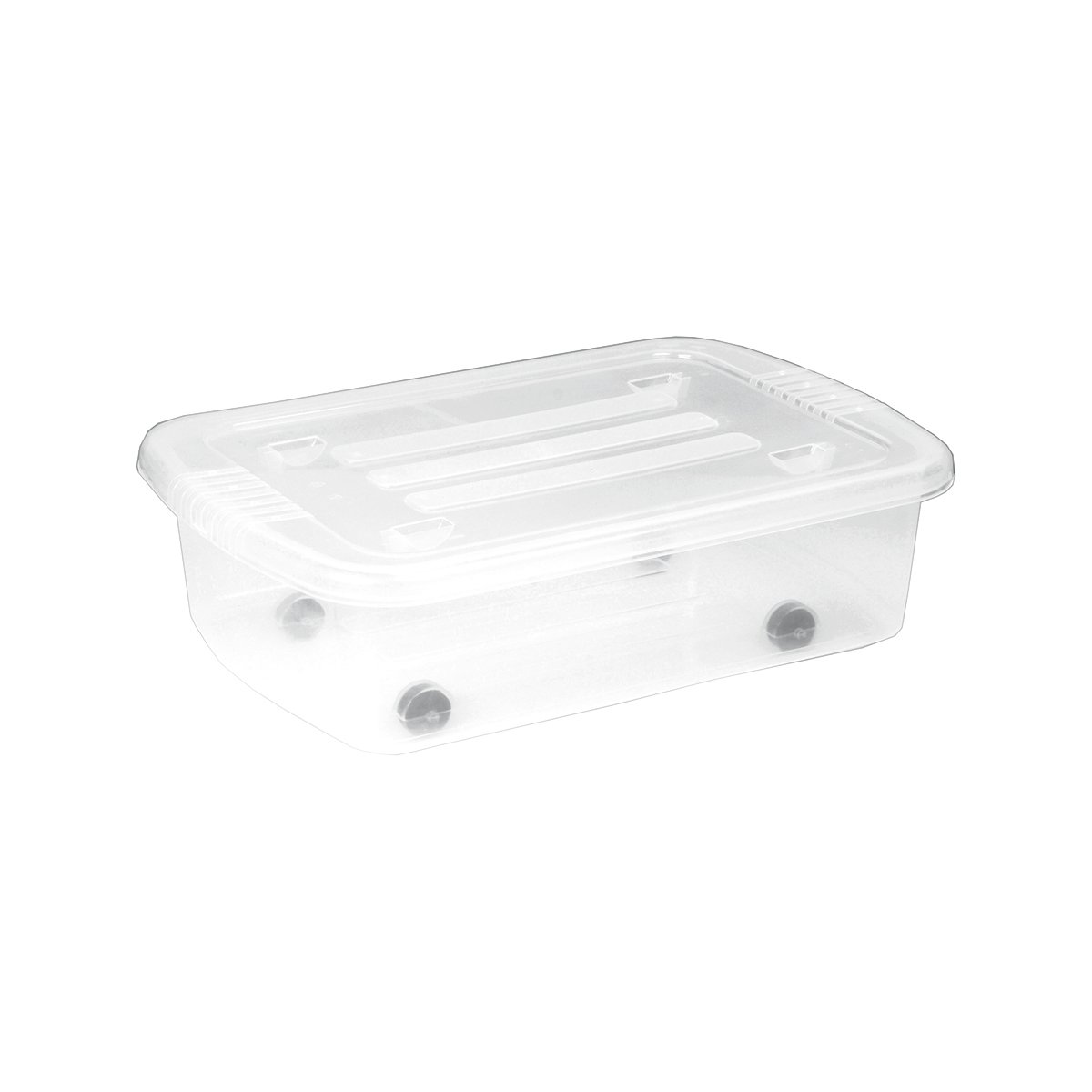 Ящик для зберігання Plast Team Basic, з колесами, підкроватний, 25 л (2231) - фото 1