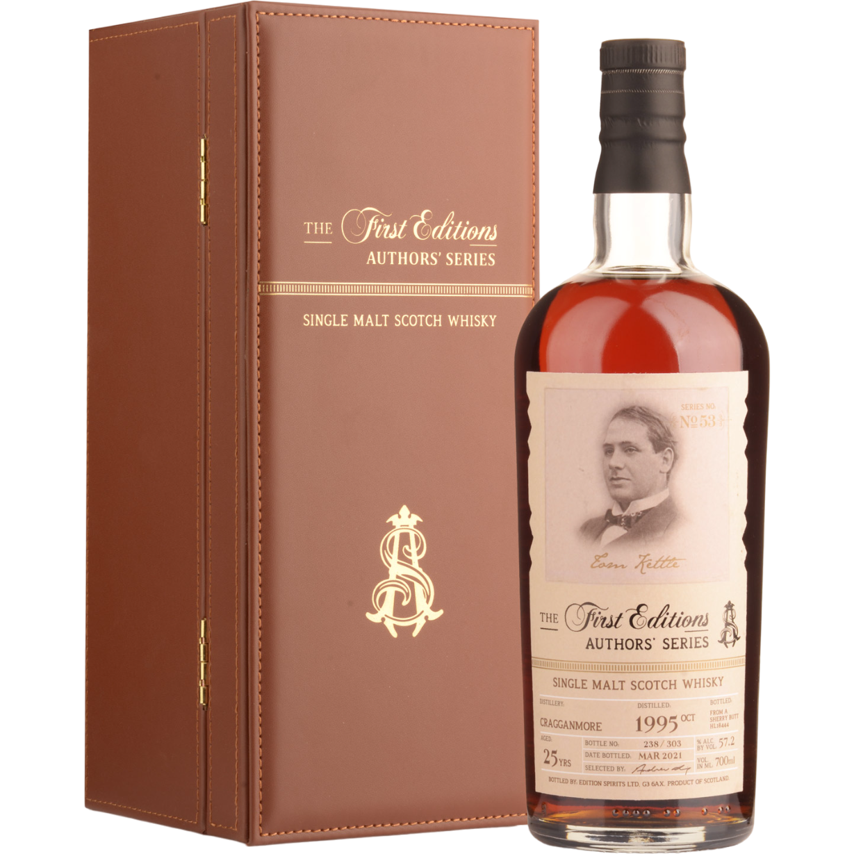 Виски Cragganmore 25 Years Old - The First Edition Author's Series Tom Kettle 57.2% 0.7 л в подарочной коробке - фото 1