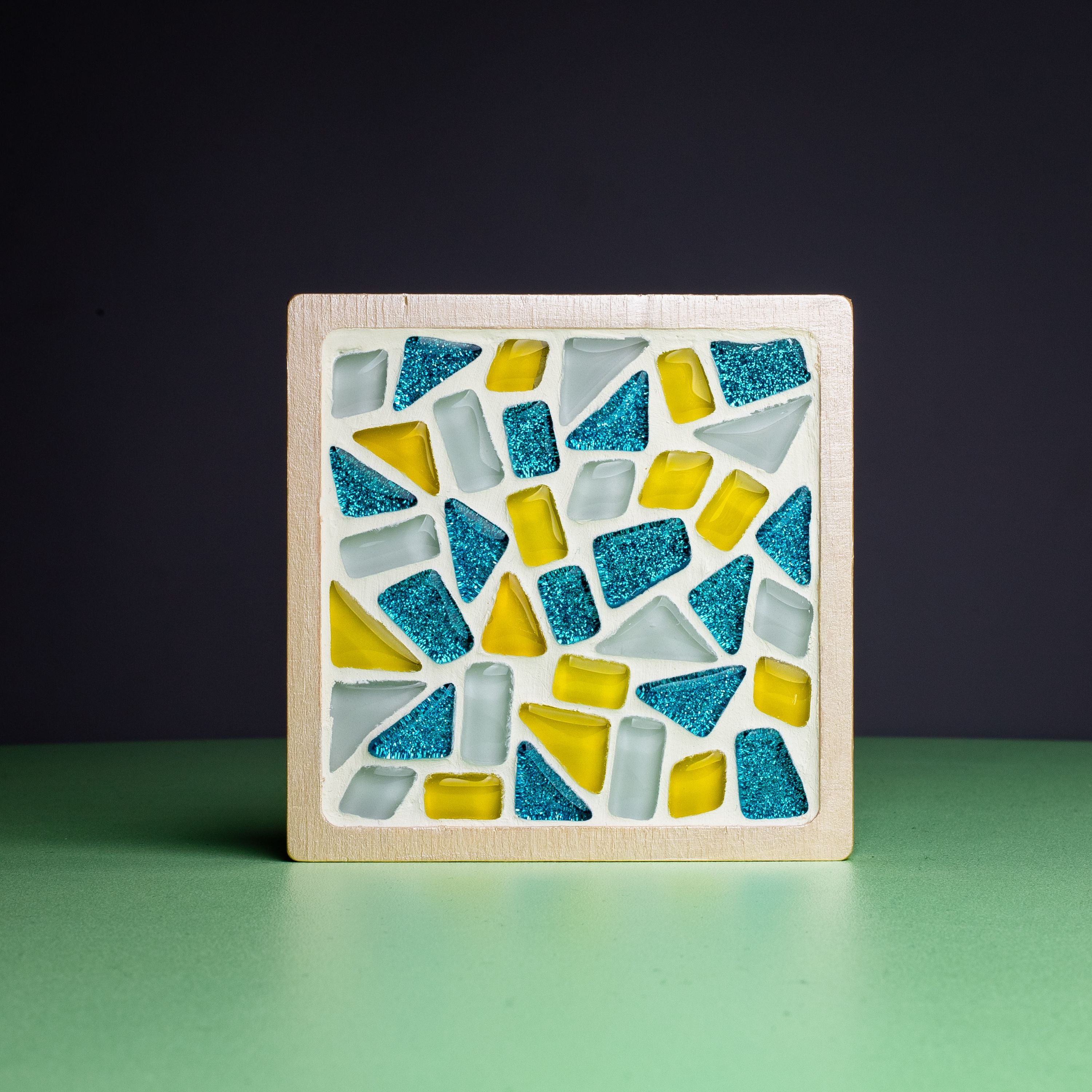 Скляна мозаїка Mosaaro Підставка для чашок квадратна (MA1002) - фото 3