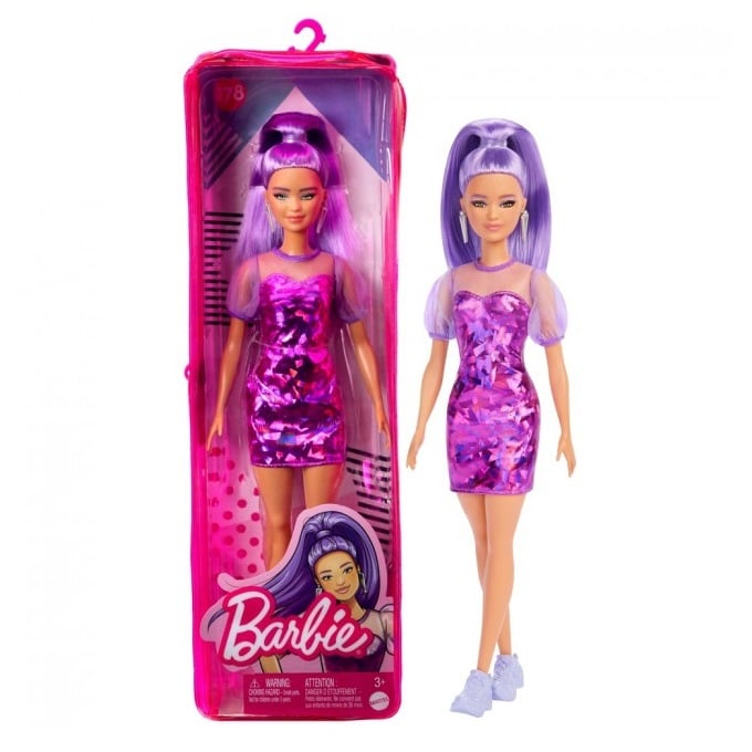 Кукла Barbie Модница в фиолетовых оттенках, 29 см (HBV12) - фото 6