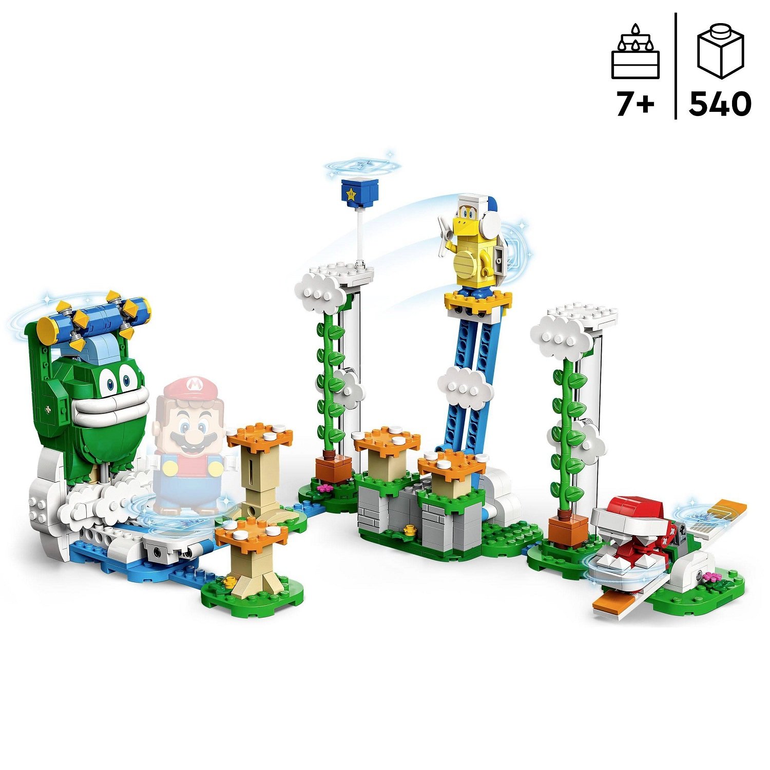 Конструктор LEGO Super Mario Дополнительный набор Big Spike's Cloudtop Challenge, 540 деталей (71409) - фото 3