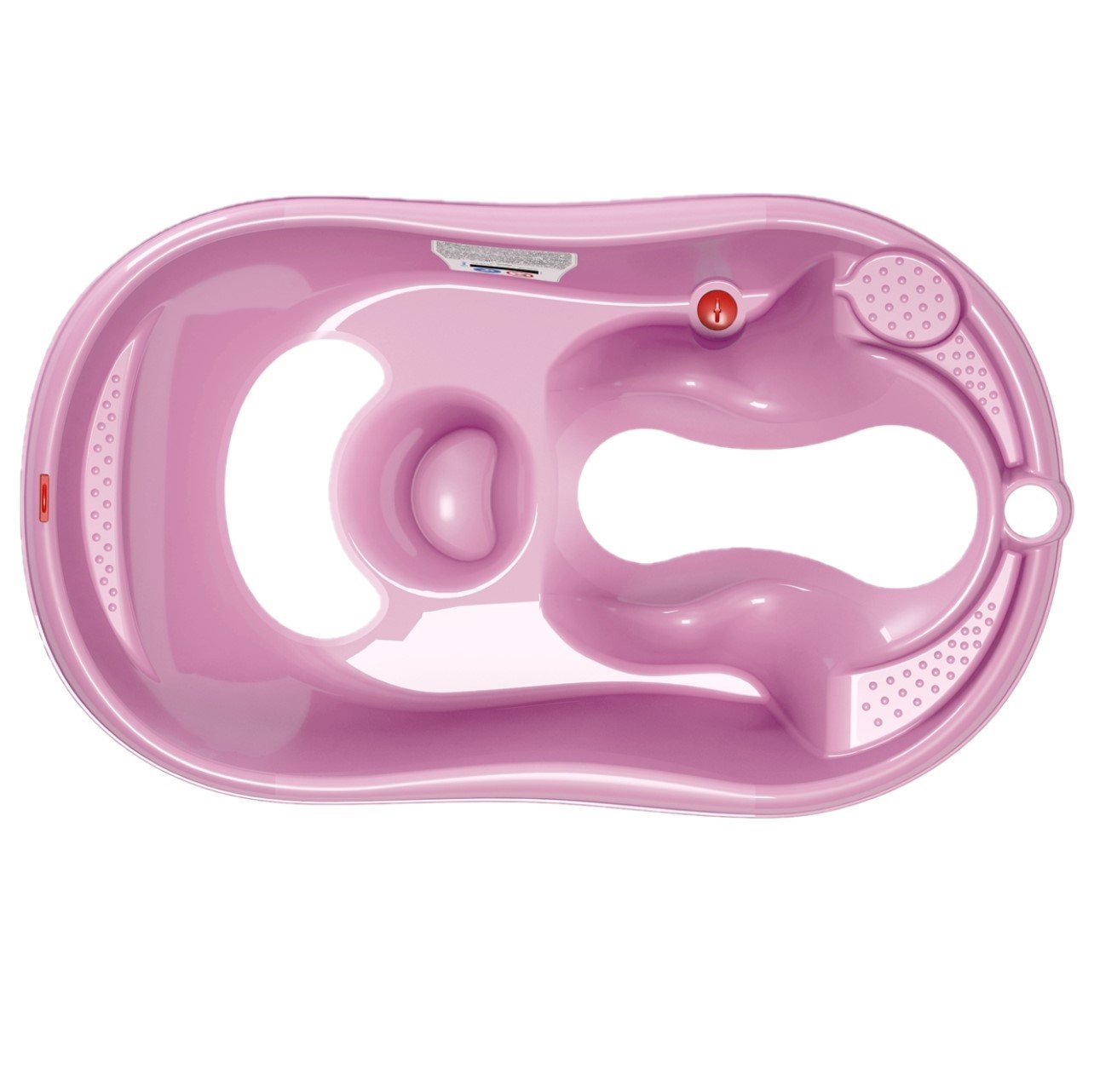 Ванночка с анатомической горкой OK Baby Onda Evolution, розовая (38081400) - фото 1