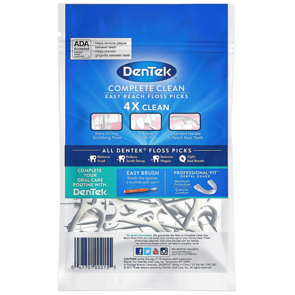 Флос-зубочистки DenTek Комплексне очищення Задні зуби 125 шт. - фото 2