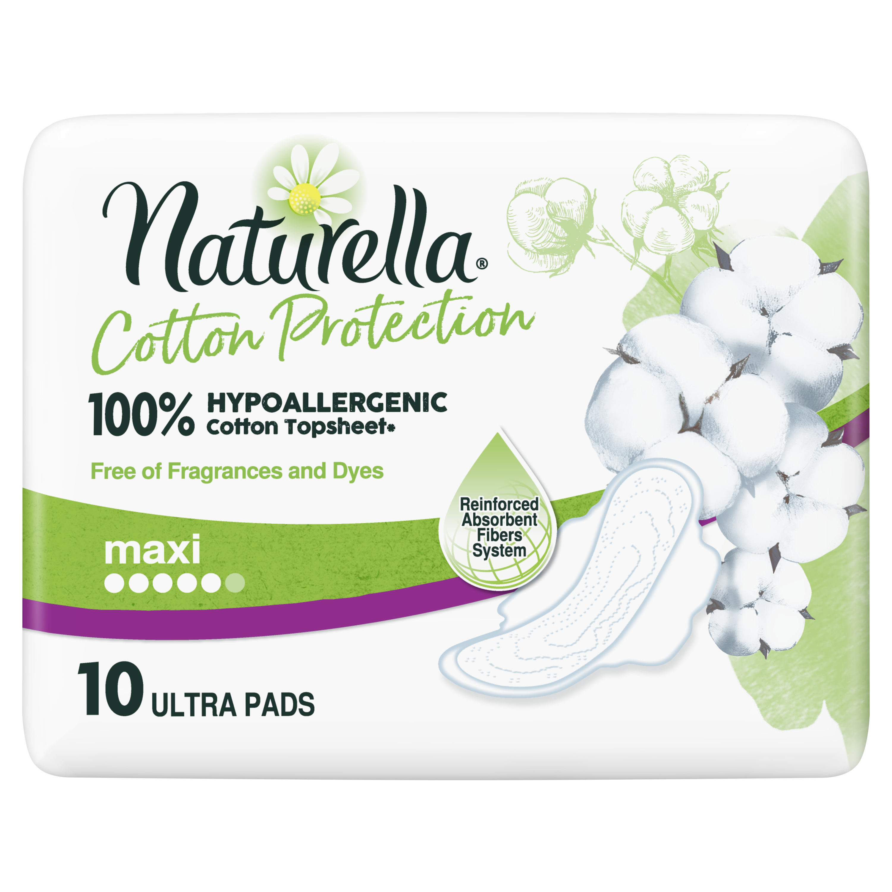 Гігієнічні прокладки Naturella Cotton Protection Ultra Maxi, 10 шт. - фото 2