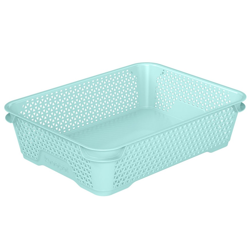 Ящик для хранения Keeeper mini basket А-5, 26,5х20х7 см, аквамарин (372.2) - фото 1