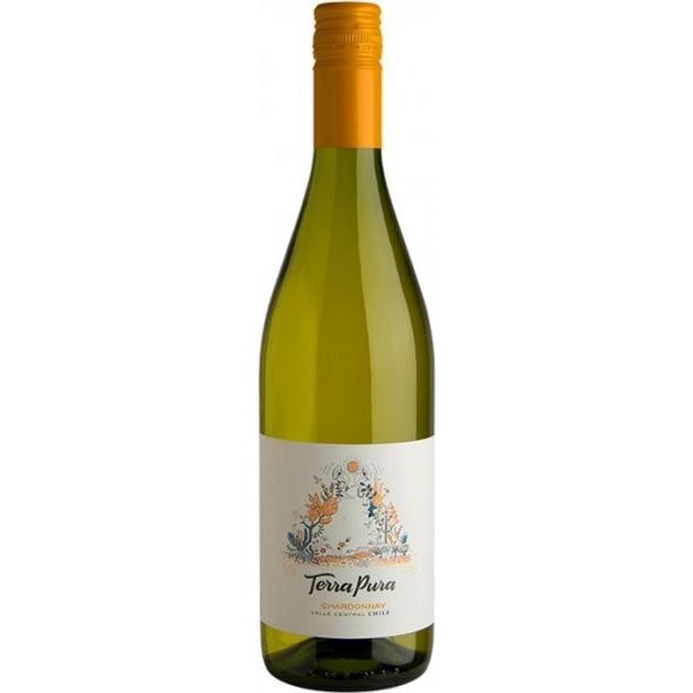 Вино Terra Pura Сhardonnay, белое, сухое, 0,75 л - фото 1