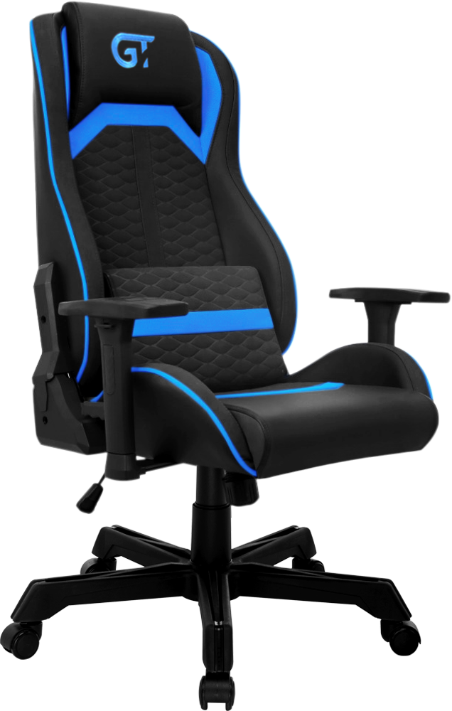 Геймерське крісло GT Racer чорне із синім (X-2661 Black/Blue) - фото 2
