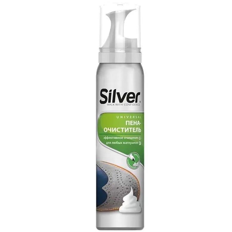 Универсальная пена-очиститель для всех видов кожи и текстиля Silver, 150 мл - фото 1