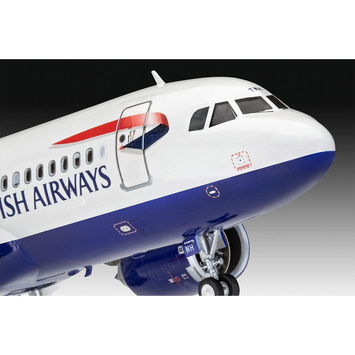 Сборная модель самолета Revell Набор Airbus A320neo British Airways, уровень, 4 масштаб 1:144, 66 деталей (RVL-63840) - фото 4