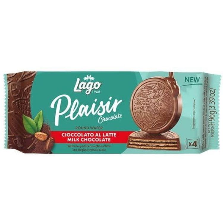 Вафлі Gastone Lago з какао-кремом в молочному шоколаді 96 г - фото 1