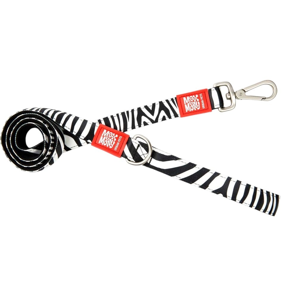 Поводок короткий для собак Max & Molly Short Zebra XS 1 x 120 см - фото 1